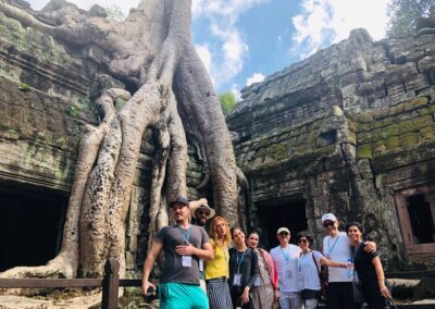 Pilates Retreat Angkor Wat Cambodia Lesley Logan - Nov 2018 - Friends 7