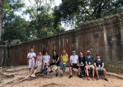 Pilates Retreat Angkor Wat Cambodia Lesley Logan - Nov 2018 - Friends 8